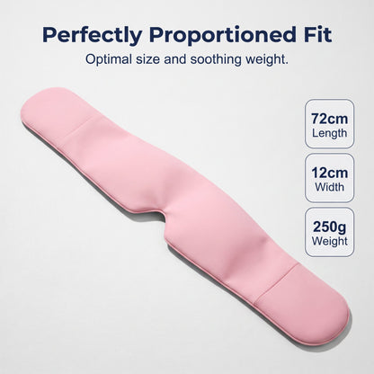 Lights Out Weighted Eye Mask – Strapless 360° Wraparound. Light Blocking Sleep Mask for Travel & Stress Relief