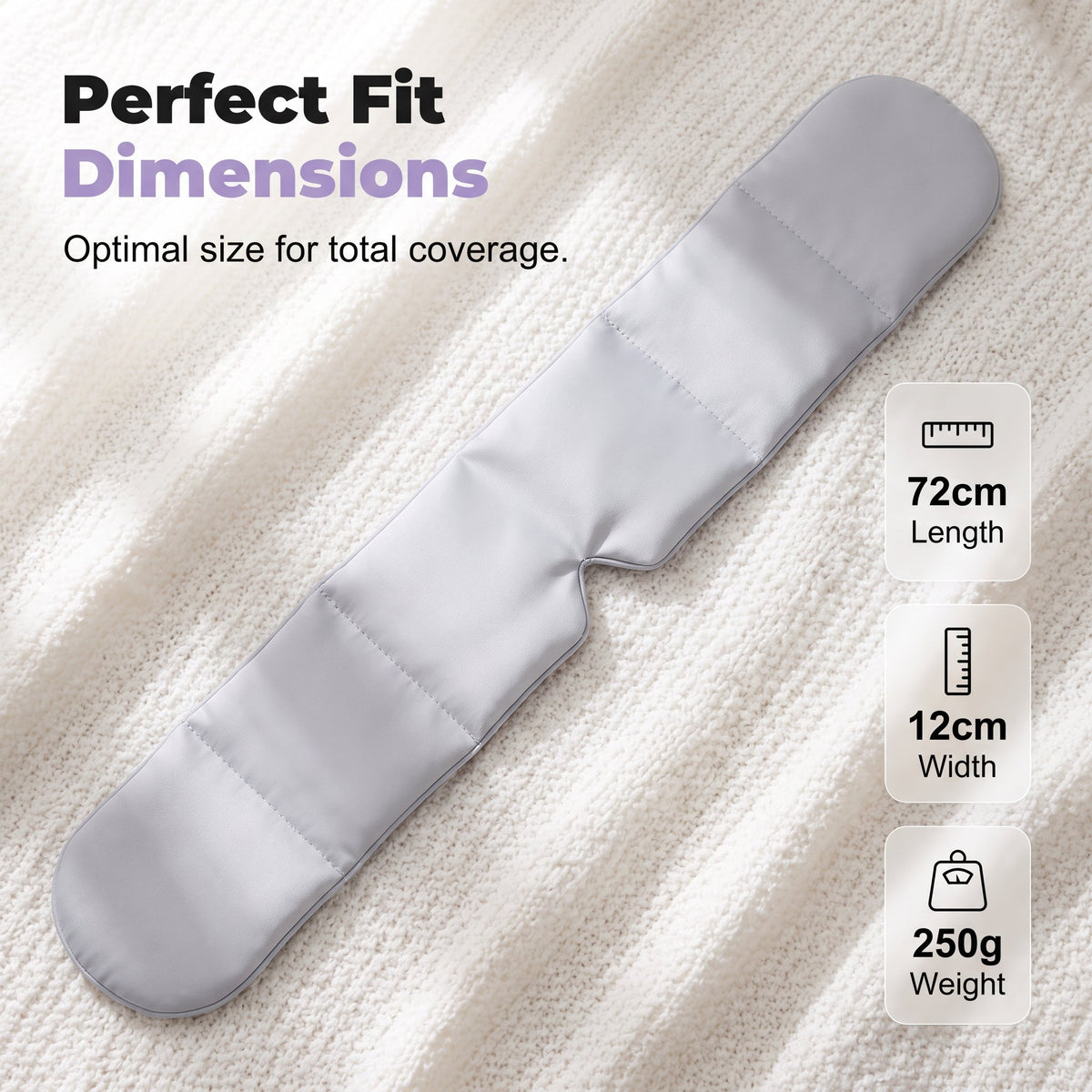 Lights Out Weighted Eye Mask – Strapless 360° Wraparound. Light Blocking Sleep Mask for Travel & Stress Relief
