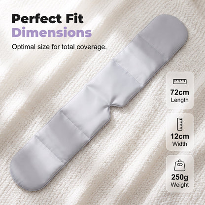 Lights Out Weighted Eye Mask – Strapless 360° Wraparound. Light Blocking Sleep Mask for Travel & Stress Relief