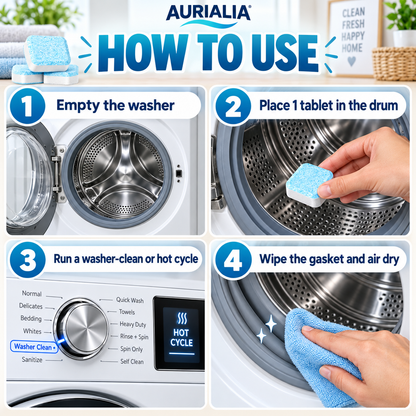 How to use washing machine cleaner tablets
