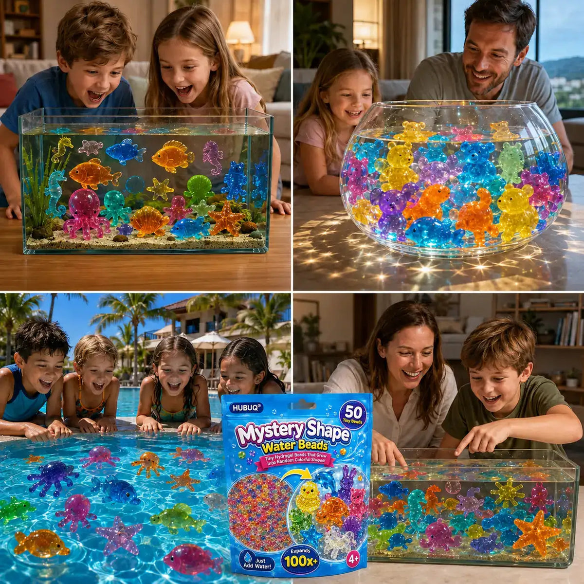 HUBUQ® Magic Grow Surprise Shape Water Beads