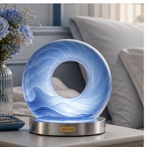 Aurialia Sapphire Wave Ring Lamp