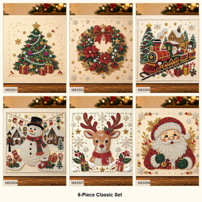 6-Piece Classic Set Christmas pearl diamond art bundle