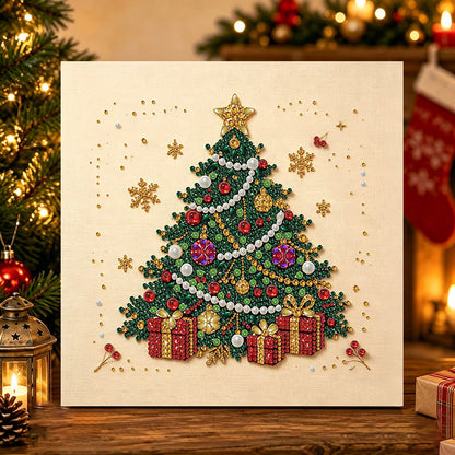 MS3301 Christmas tree pearl diamond art kit